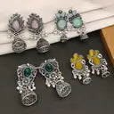 Korean Beautiful Unique Design Onyx Alloy Chandbali Earring, Drops & Danglers, Jhumki Earring, Stud Earring