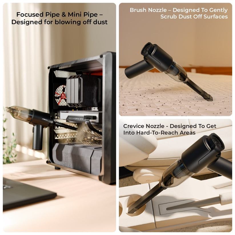 Turbo Suction Cleaner | Cordless & Compact Design | Dual Function for Car, Home, office  & More