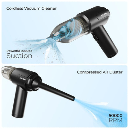 Turbo Suction Cleaner | Cordless & Compact Design | Dual Function for Car, Home, office  & More